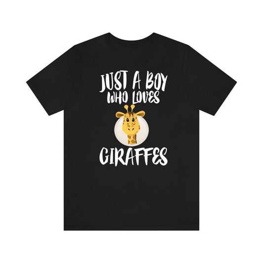 Just A Boy Who Loves Giraffes Shirt - giraffe print design