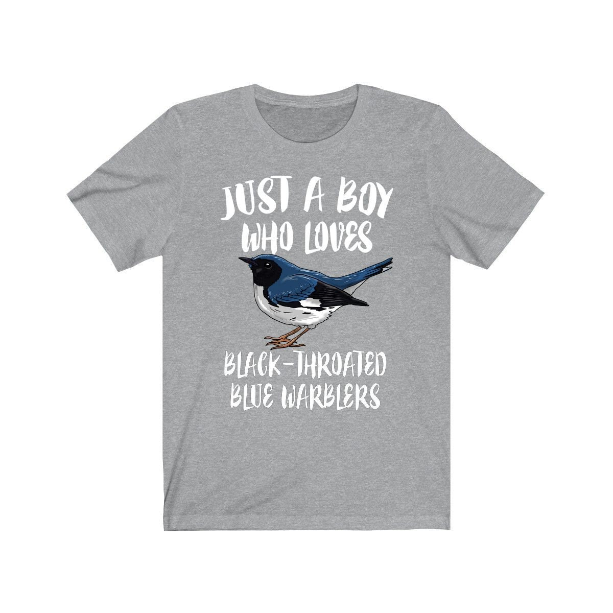 Just A Boy Who Loves Blue Warblers Shirt, Warbler Lover Shirt, Birding Shirt, Bird Lover Gift, Animal Adult Toddler Kids T-Shirt Image 1