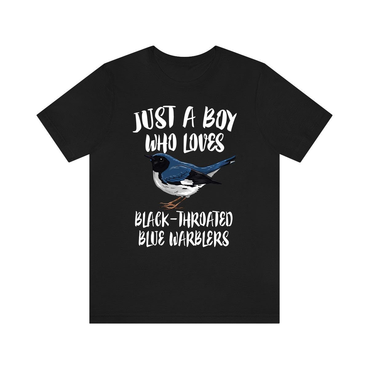 Just A Boy Who Loves Blue Warblers Shirt, Warbler Lover Shirt, Birding Shirt, Bird Lover Gift, Animal Adult Toddler Kids T-Shirt Image 2