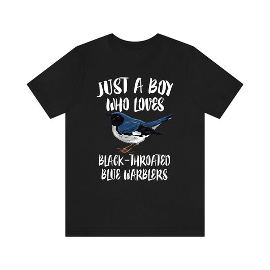Just A Boy Who Loves Blue Warblers Shirt - blue warbler print design