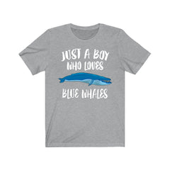 Just A Boy Who Loves Blue Whales Shirt - Blue Whale print design