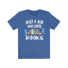 Just A Boy Who Loves Books Shirt - books print design