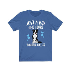 Just A Boy Who Loves Border Collies Shirt - Border Collie print design