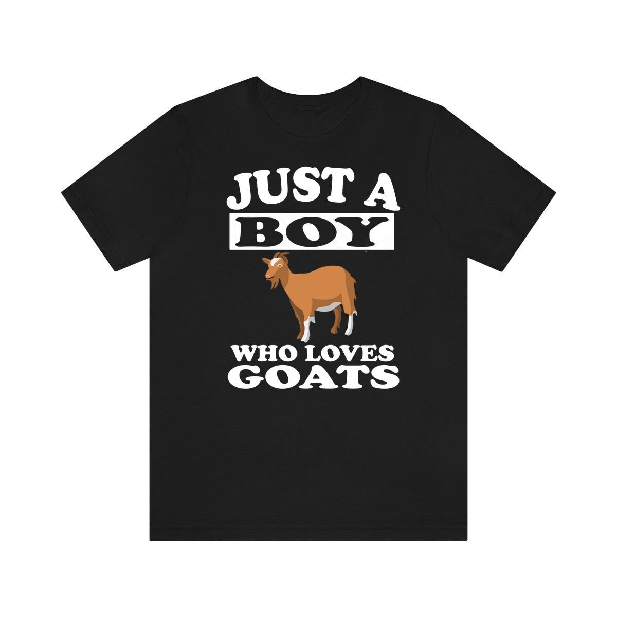 Just A Boy Who Loves Goats Shirt, Goat Lover Shirt, Goat Shirt, Goat Lover Gift, Animal Adult Kids T-Shirt Image 2