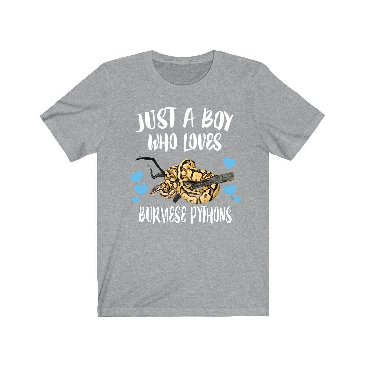 Just A Boy Who Loves Burmese Pythons Shirt, Burmese Python Lover Shirt, Python Shirt, Snake Lover Gift, Animal Adult Toddler Kids T-Shirt Image 2
