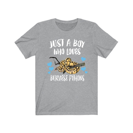 Just A Boy Who Loves Burmese Pythons Shirt - burmese python print design