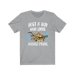 Just A Boy Who Loves Burmese Pythons Shirt - burmese python print design