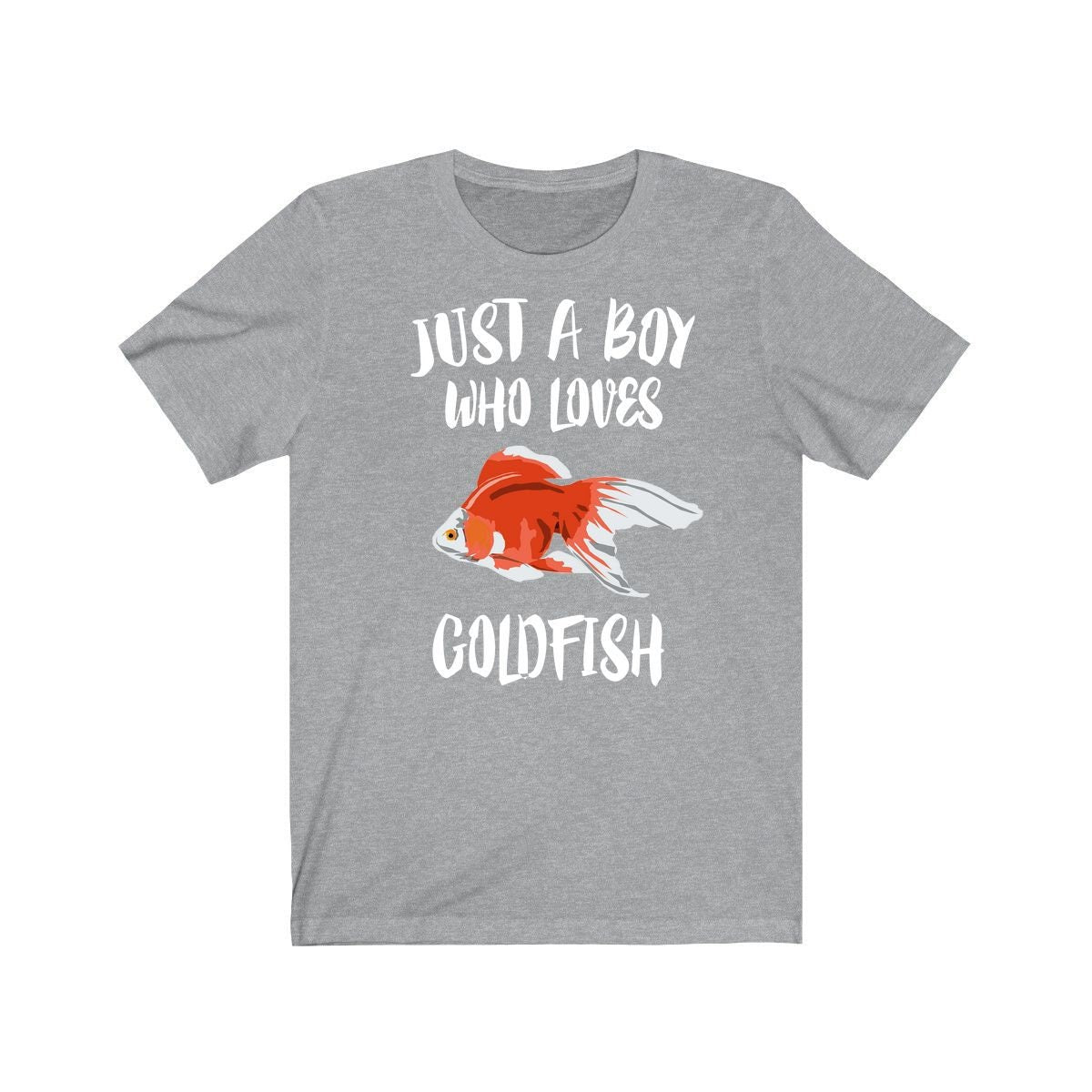 Just A Boy Who Loves Goldfish Fish Shirt, Goldfish Lover Shirt, Goldfish Shirt, Goldfish Lover Gift, Animal Adult Kids T-Shirt Image 3