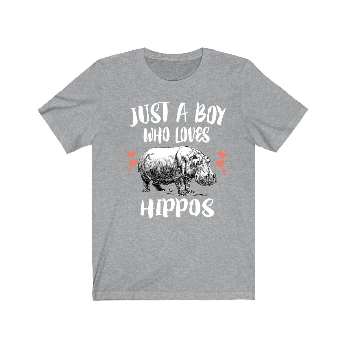 Just A Boy Who Loves Hippos Shirt, Hippo Lover Shirt, Hippo Shirt, Hippo Lover Gift, Animal Adult Kids T-Shirt Image 3