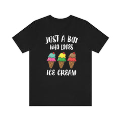 Just A Boy Who Loves Ice Cream Shirt - ice cream print design