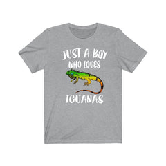 Just a boy who loves iguanas tropical exotic lizard reptile tee