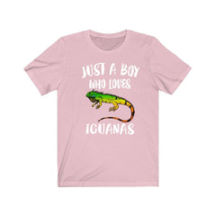 Just a boy who loves iguanas tropical exotic lizard reptile tee