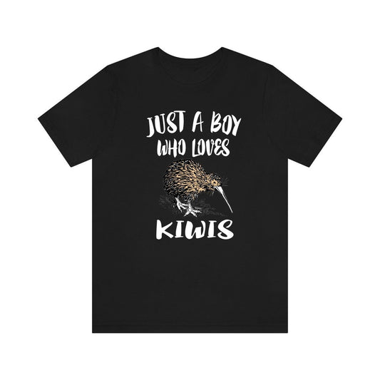 Just a boy who loves kiwi birds New Zealand flightless bird tee