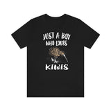 Just A Boy Who Loves Kiwi Birds Shirt, Kiwi Bird Lover Shirt, Birding Shirt, Kiwi Bird Lover Gift, Animal Adult Kids T-Shirt Image 2