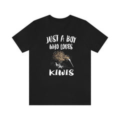 Just a boy who loves kiwi birds New Zealand flightless bird tee