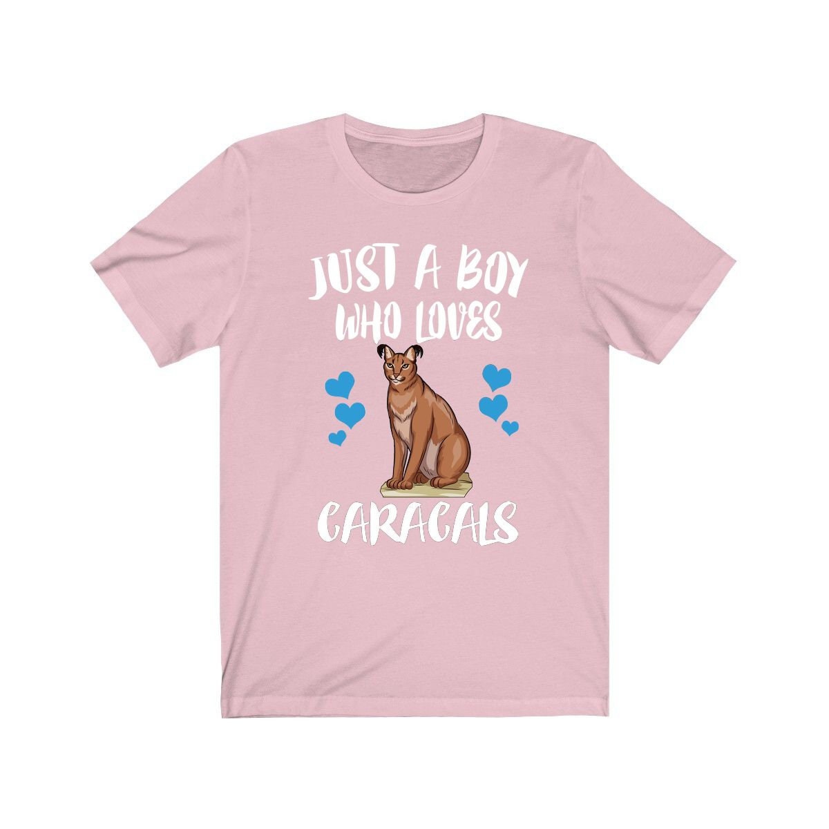 Just A Boy Who Loves Caracals Cats Shirt, Caracal Lover Shirt, Caracal Shirt, Cat Lover Gift, Animal Adult Toddler Kids T-Shirt Image 4