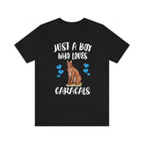 Just A Boy Who Loves Caracals Cats Shirt, Caracal Lover Shirt, Caracal Shirt, Cat Lover Gift, Animal Adult Toddler Kids T-Shirt Image 1