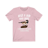 Just A Boy Who Loves Chestnut-backed Chickadees Shirt, Chickadee Lover Shirt, Chickadee Shirt, Bird Lover Gift, Animal Adult Kids T-Shirt Image 4