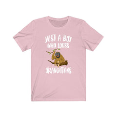 Just a boy who loves orangutans Borneo Sumatra great ape conservation tee