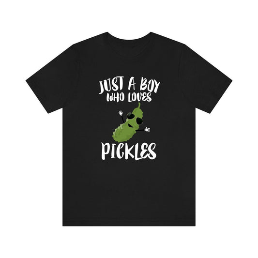 Just A Boy Who Loves Pickles Shirt - pickle print design