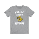 Just A Boy Who Loves Platypuses Shirt, Platypus Lover Shirt, Platypus Shirt, Platypus Lover Gift, Animal Adult Kids T-Shirt Image 3