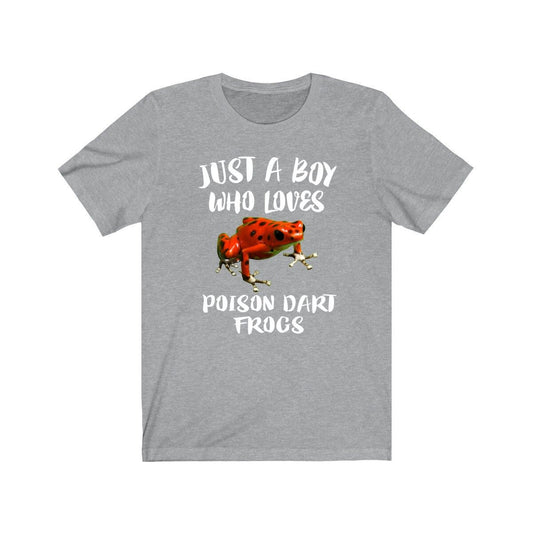 Just a boy who loves poison dart frogs tropical rainforest amphibian tee