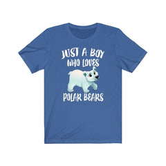 Just A Boy Who Loves Polar Bears Shirt - Polar Bear print design