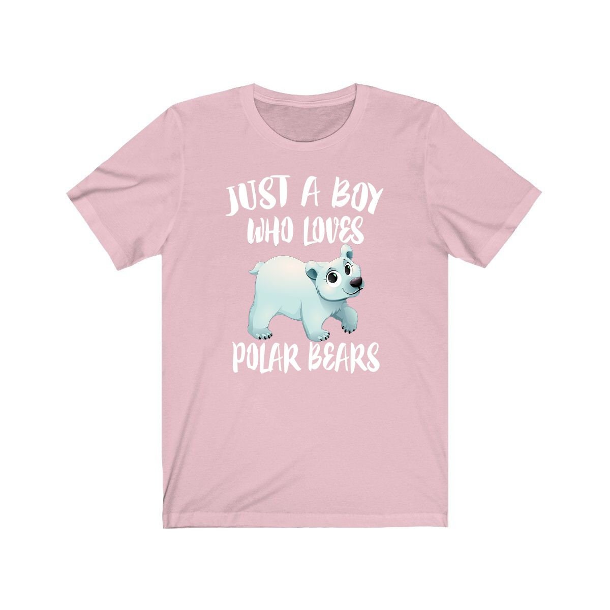 Just A Boy Who Loves Polar Bears Shirt, Polar Bear Lover Shirt, Polar Bear Shirt, Polar Bear Lover Gift, Animal Adult Kids T-Shirt Image 4