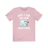 Just A Boy Who Loves Polar Bears Shirt, Polar Bear Lover Shirt, Polar Bear Shirt, Polar Bear Lover Gift, Animal Adult Kids T-Shirt Image 4