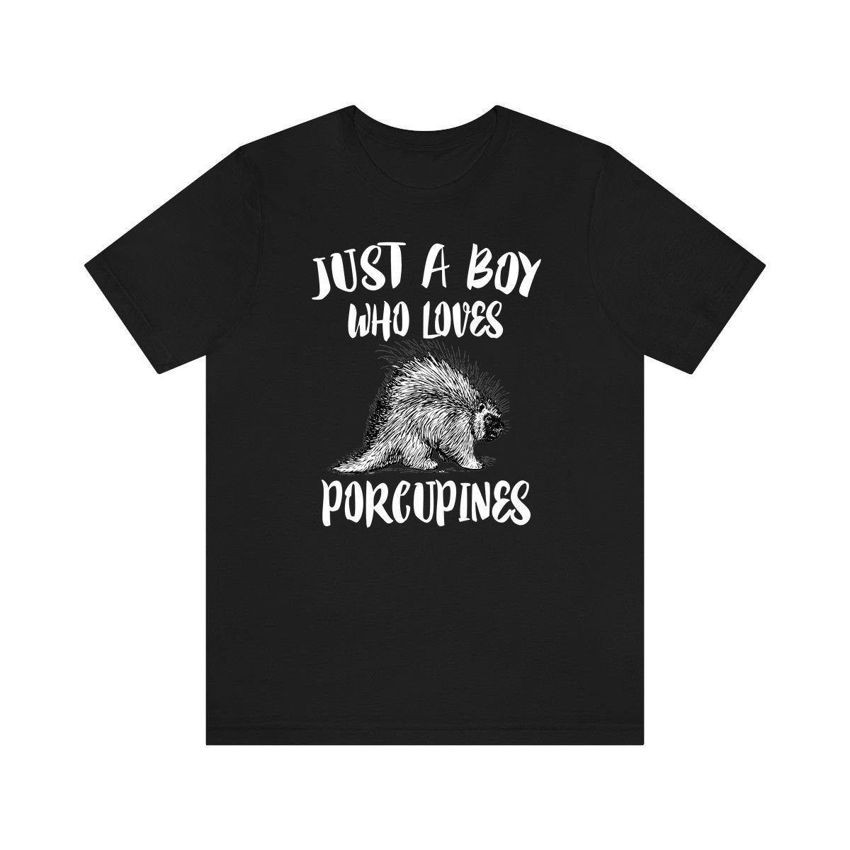 Just A Boy Who Loves Porcupines Shirt, Porcupine Lover Shirt, Porcupine Shirt, Porcupine Lover Gift, Animal Adult Kids T-Shirt Image 2