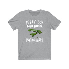 Just A Boy Who Loves Praying Mantis Shirt - praying mantis print design