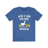 Just A Boy Who Loves Ducks Shirt, Duck Lover Shirt, Duck Shirt, Duck Lover Gift, Animal Adult Kids Image 2