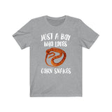 Just A Boy Who Loves Corn Snakes Shirt, Corn Snake Lover Shirt, Corn Snake Shirt, Snake Lover Gift, Animal Adult Kids T-Shirt Image 2