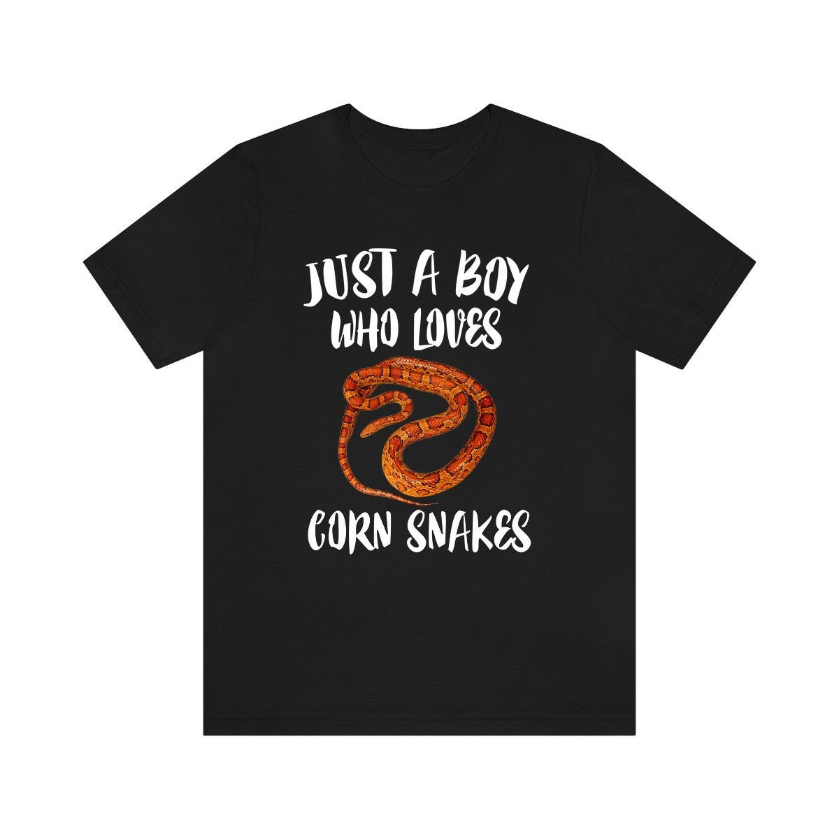 Just A Boy Who Loves Corn Snakes Shirt, Corn Snake Lover Shirt, Corn Snake Shirt, Snake Lover Gift, Animal Adult Kids T-Shirt Image 1