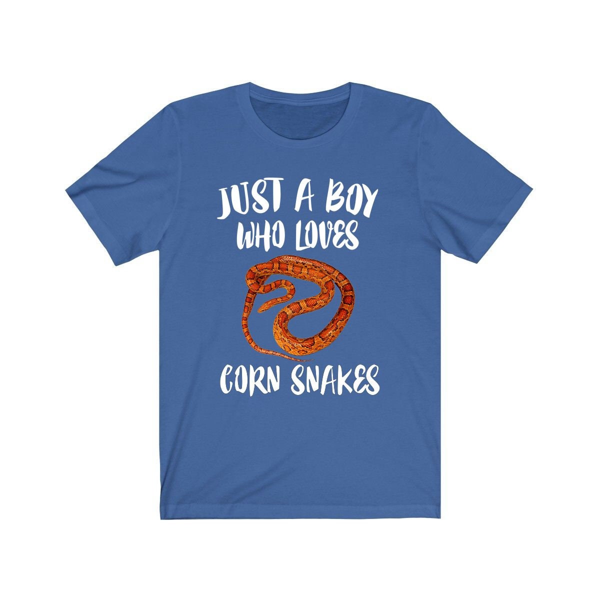 Just A Boy Who Loves Corn Snakes Shirt, Corn Snake Lover Shirt, Corn Snake Shirt, Snake Lover Gift, Animal Adult Kids T-Shirt Image 3