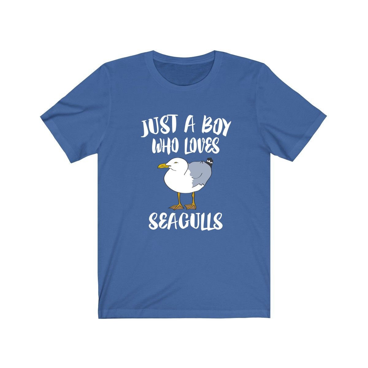 Just A Boy Who Loves Seagulls Birds Shirt, Seagull Lover Shirt, Birding Shirt, Seagull Lover Gift, Animal Adult Kids T-Shirt Image 2
