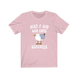 Just A Boy Who Loves Seagulls Birds Shirt, Seagull Lover Shirt, Birding Shirt, Seagull Lover Gift, Animal Adult Kids T-Shirt Image 4