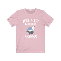 Just A Boy Who Loves Skunks Shirt - skunk print design