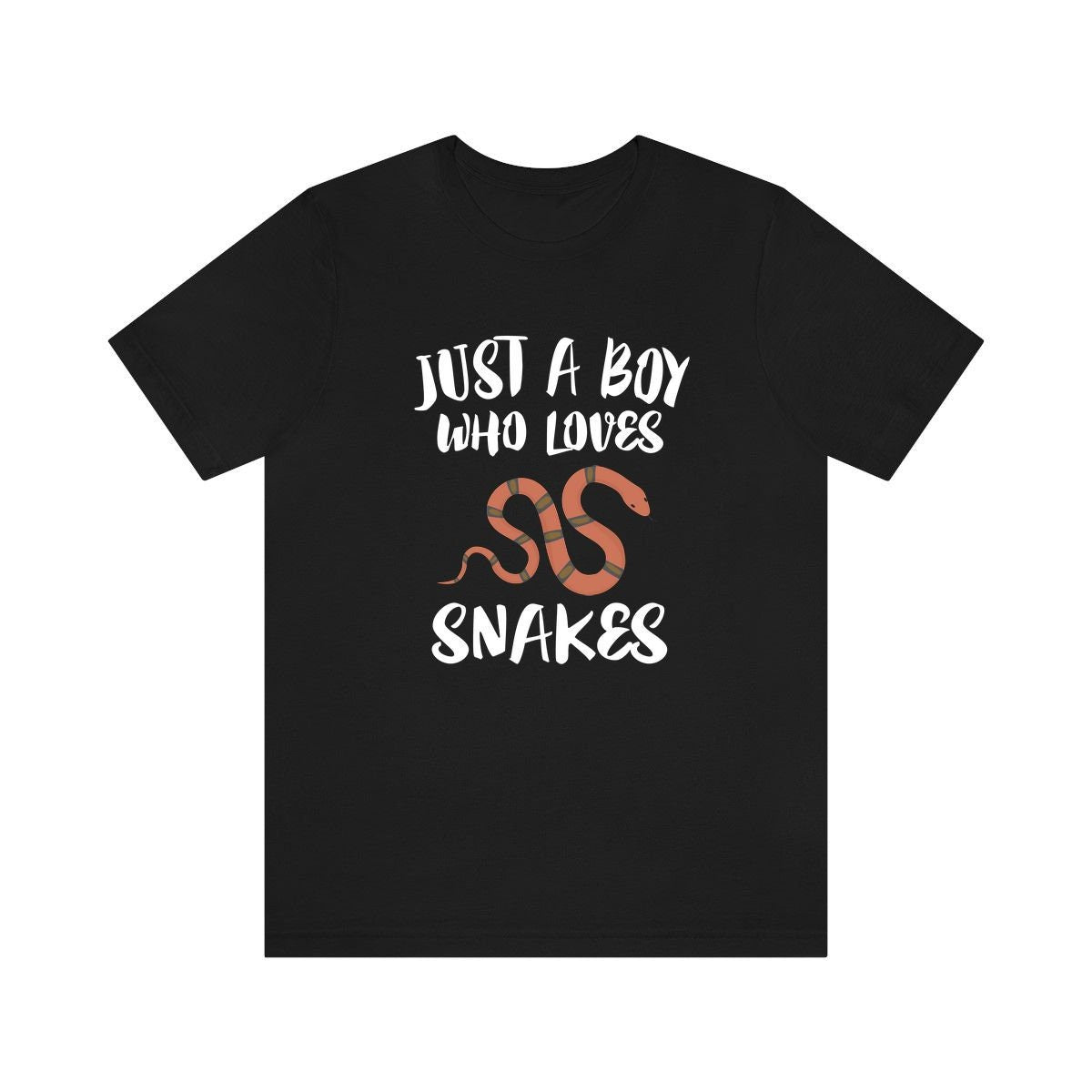 Just A Boy Who Loves Snakes Shirt, Snake Lover Shirt, Snake Shirt, Snake Lover Gift, Animal Adult Kids T-Shirt Image 1