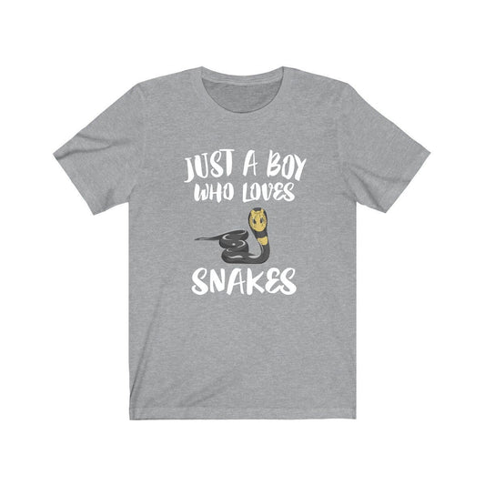 Just a boy who loves snakes reptile cobra python lover tee