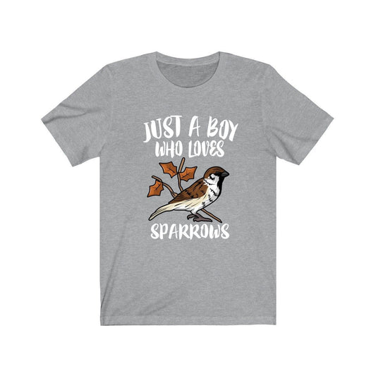 Just A Boy Who Loves Sparrows Birds Shirt - sparrow print design