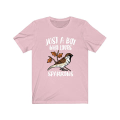 Just A Boy Who Loves Sparrows Birds Shirt - sparrow print design