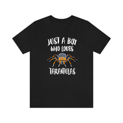Just A Boy Who Loves Tarantulas Spider Shirt - tarantula print design