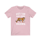Just A Boy Who Loves Tigers Shirt, Tiger Lover Shirt, Tiger Shirt, Tiger Lover Gift, Animal Adult Kids T-Shirt Image 4