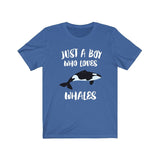 Just A Boy Who Loves Orcas Whales Shirt, Orca Lover Shirt, Whale Shirt, Whale Lover Gift, Animal Adult Kids T-Shirt Image 1