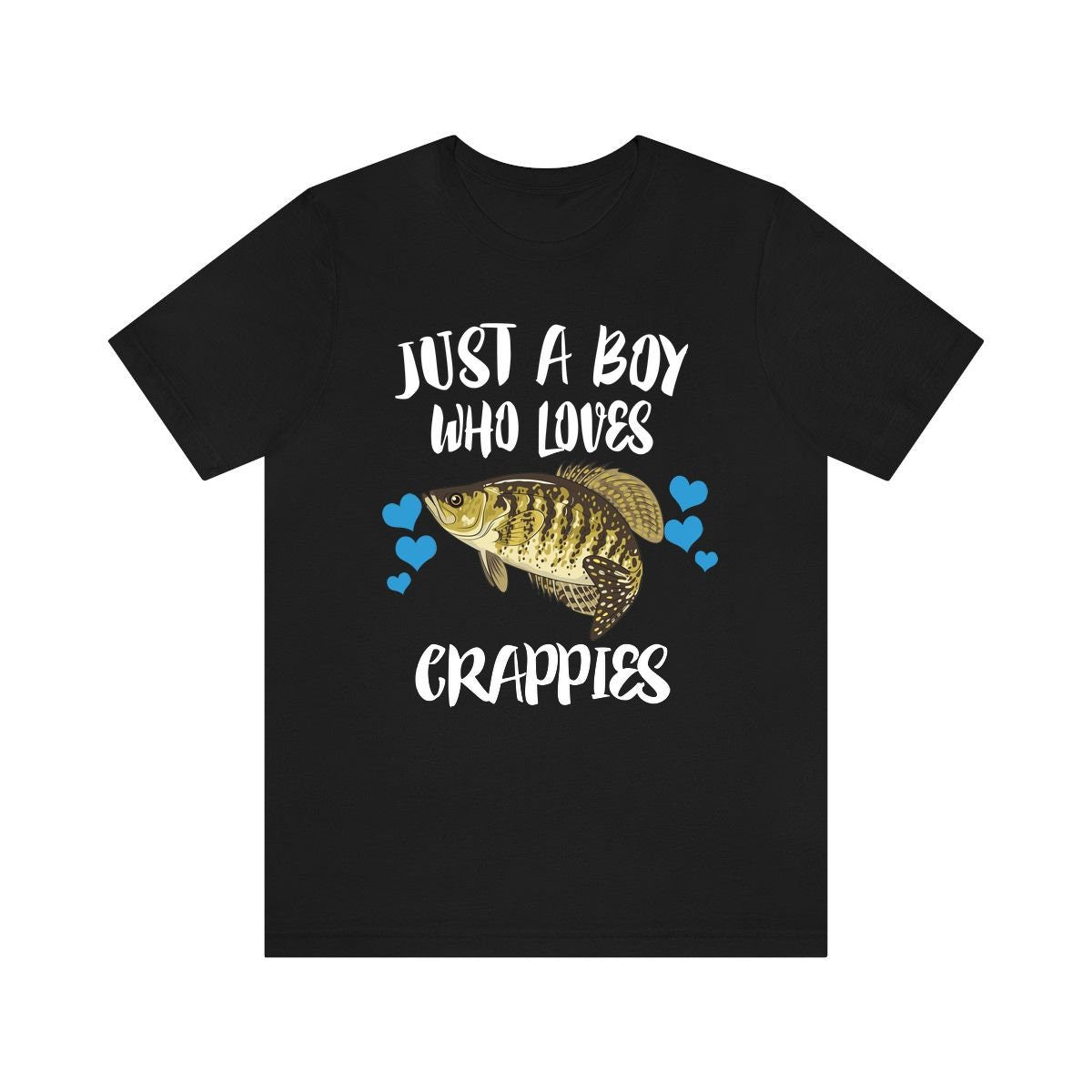 Just A Boy Who Loves Crappies Fish Shirt, Crappie Lover Shirt, Fish Shirt, Fish Lover Gift, Animal Adult Kids T-Shirt Image 1