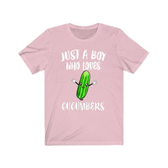 Just A Boy Who Loves Cucumbers Shirt - cucumber print design
