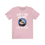 Just A Boy Who Loves Dark-eyed Juncos Birds Shirt, Bird Lover Shirt, Dark-eyed Junco Shirt, Birding Gift, Animal Adult Kids T-Shirt Image 4