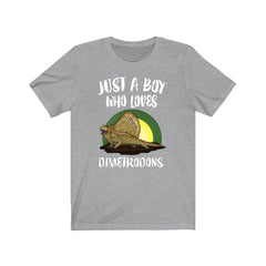 Just a boy who loves dimetrodons prehistoric synapsid lover tee