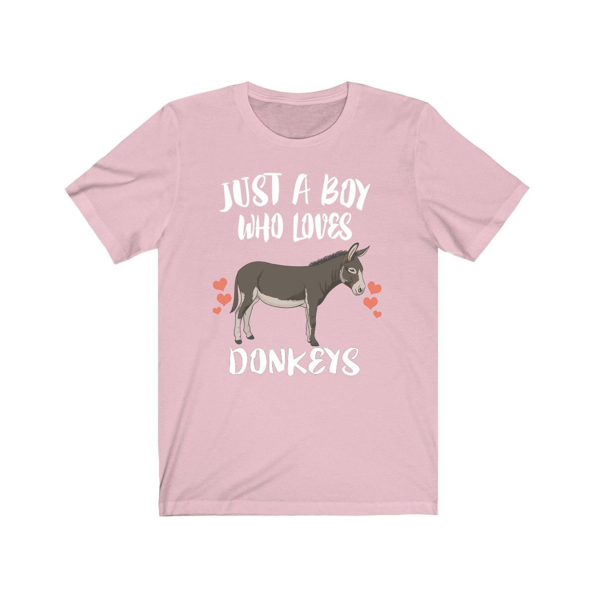 Just A Boy Who Loves Donkeys Shirt, Donkey Lover Shirt, Donkey Shirt, Donkey Gift, Animal Adult Kids T-Shirt Image 4